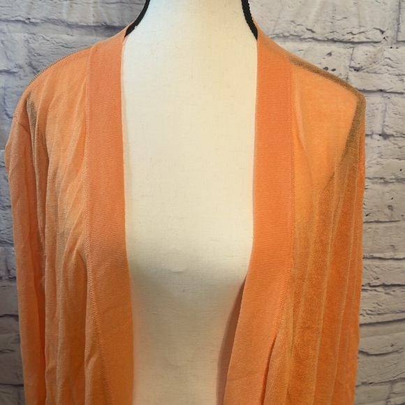 Chico’s Lightweight Cardigan Sweater Open Front 3/4 Sleeves Chicos Size 3 XL - Picture 2 of 7